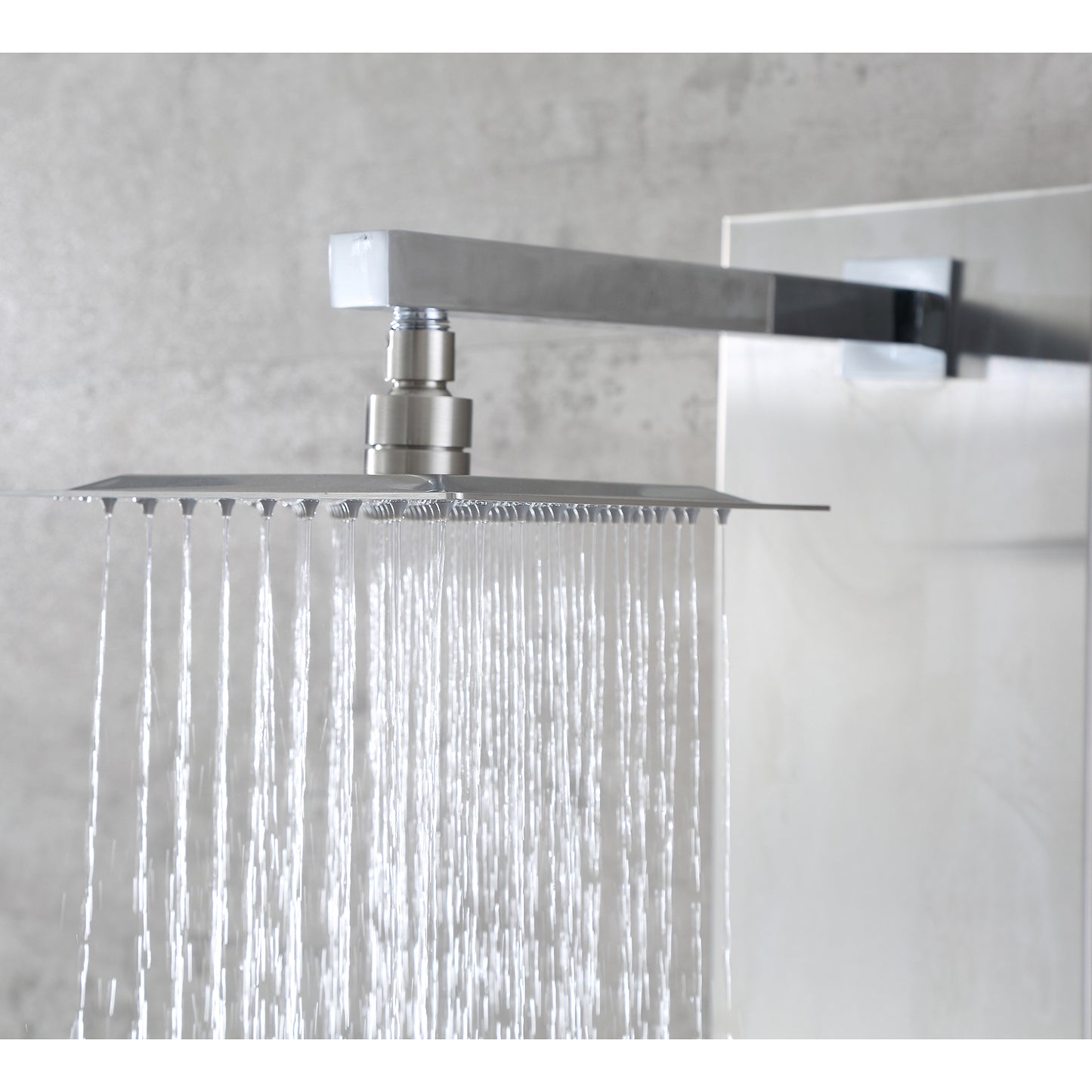 SP21-CEC 55 in. 3-Jet Full Body Thermostatic Shower System Panel with Rainfall Shower Head Hand Shower in Stainless Steel