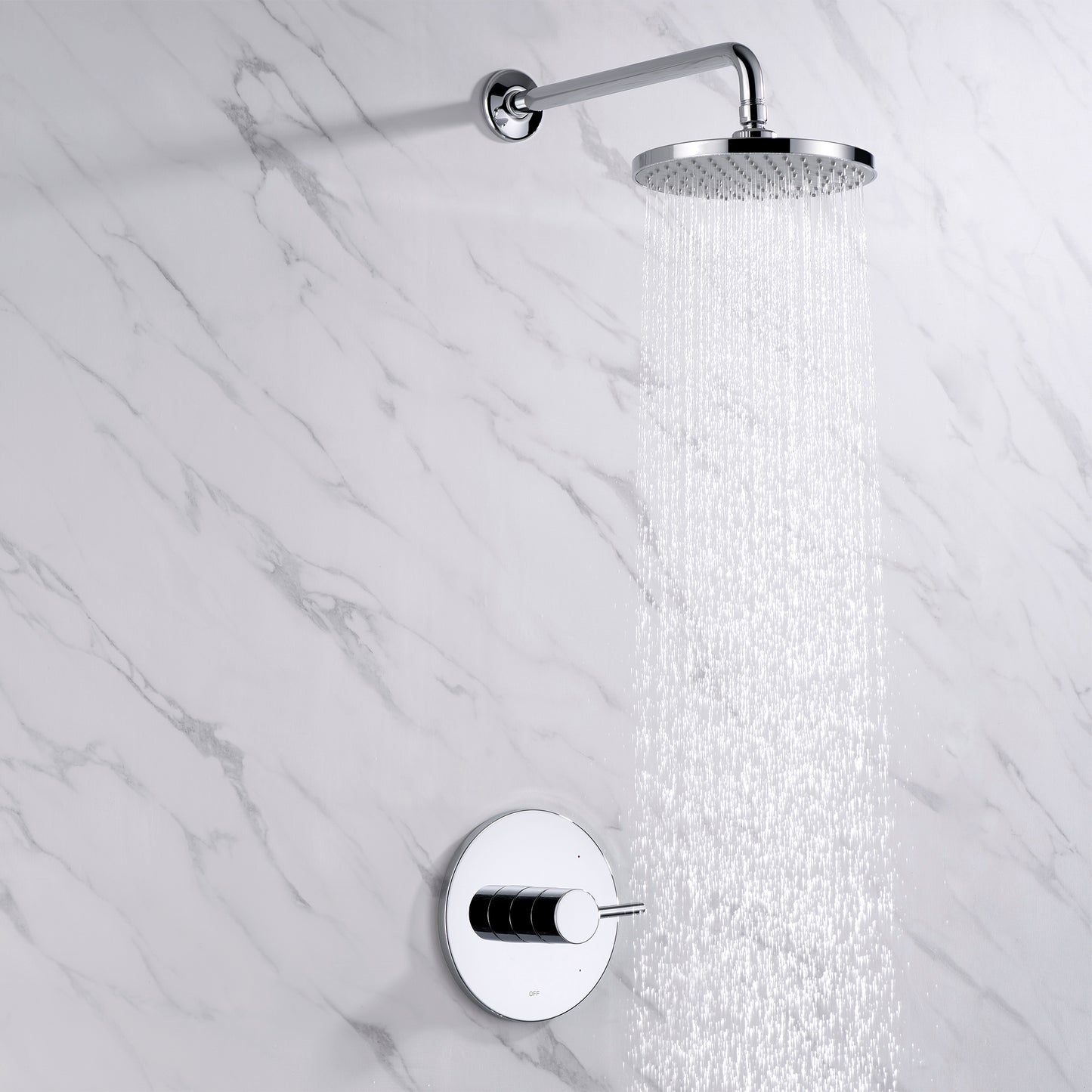 SS-B01-TC Single-Handle 1-Spray Shower Faucet with Valve in Chrome (Valve Included)