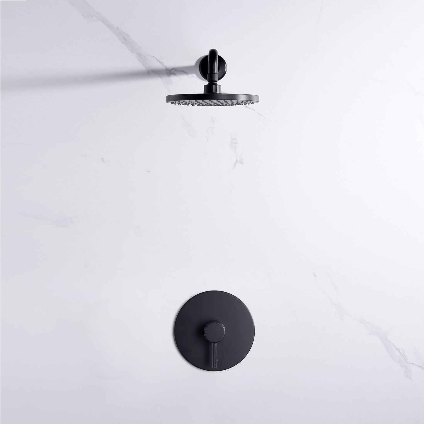 SS-B01-TM Single-Handle 1-Spray Shower Faucet with Valve in Matte Black (Valve Included)