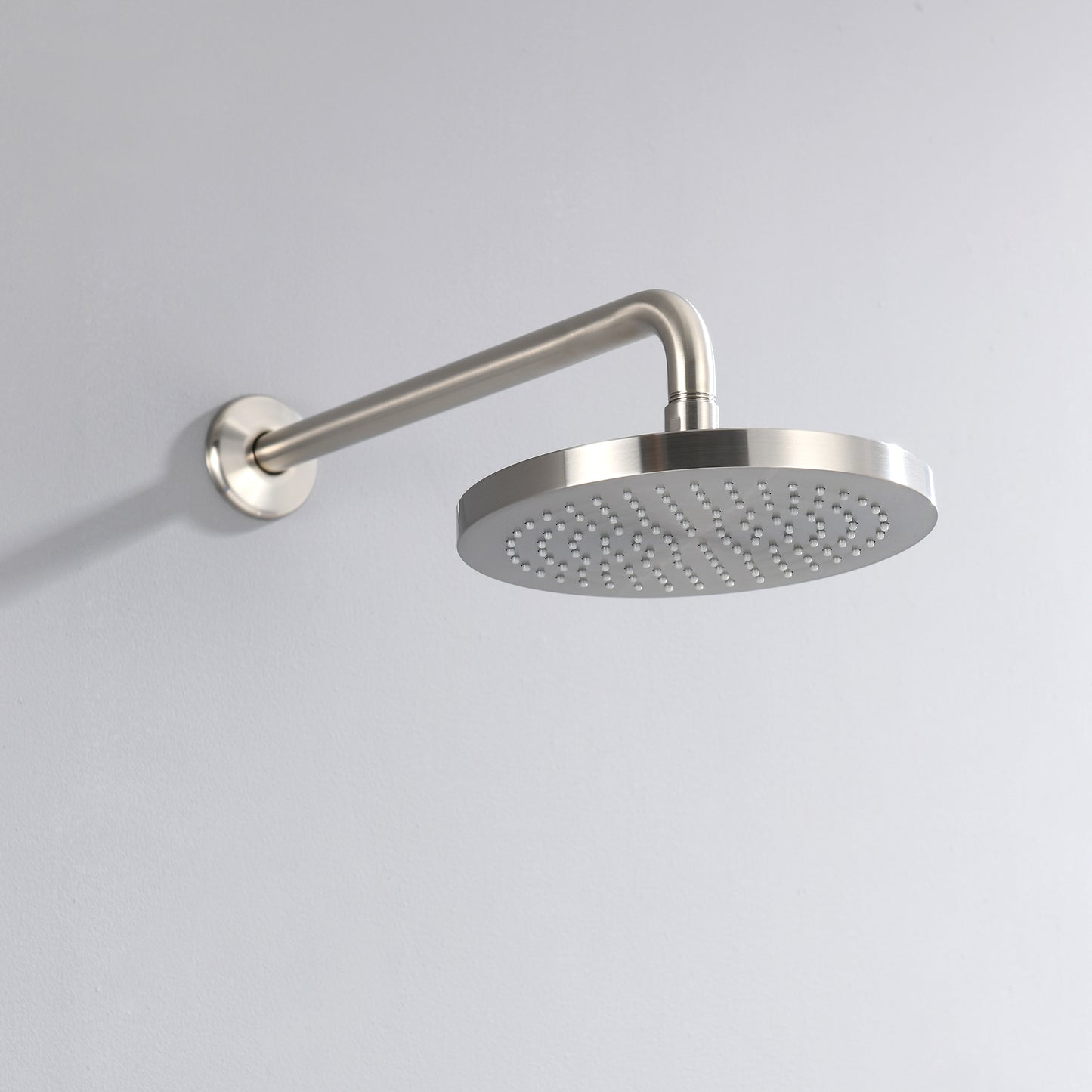 SS-B02-TB Single Handle 1-Spray Shower Faucet 1.8 GPM with Pressure Balance, Anti Scald in Brushed Nickel (Valve Included)