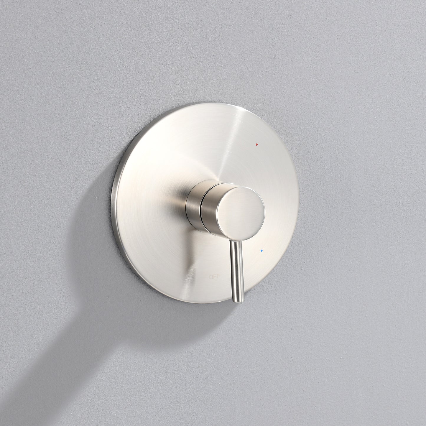 SS-B02-TB Single Handle 1-Spray Shower Faucet 1.8 GPM with Pressure Balance, Anti Scald in Brushed Nickel (Valve Included)