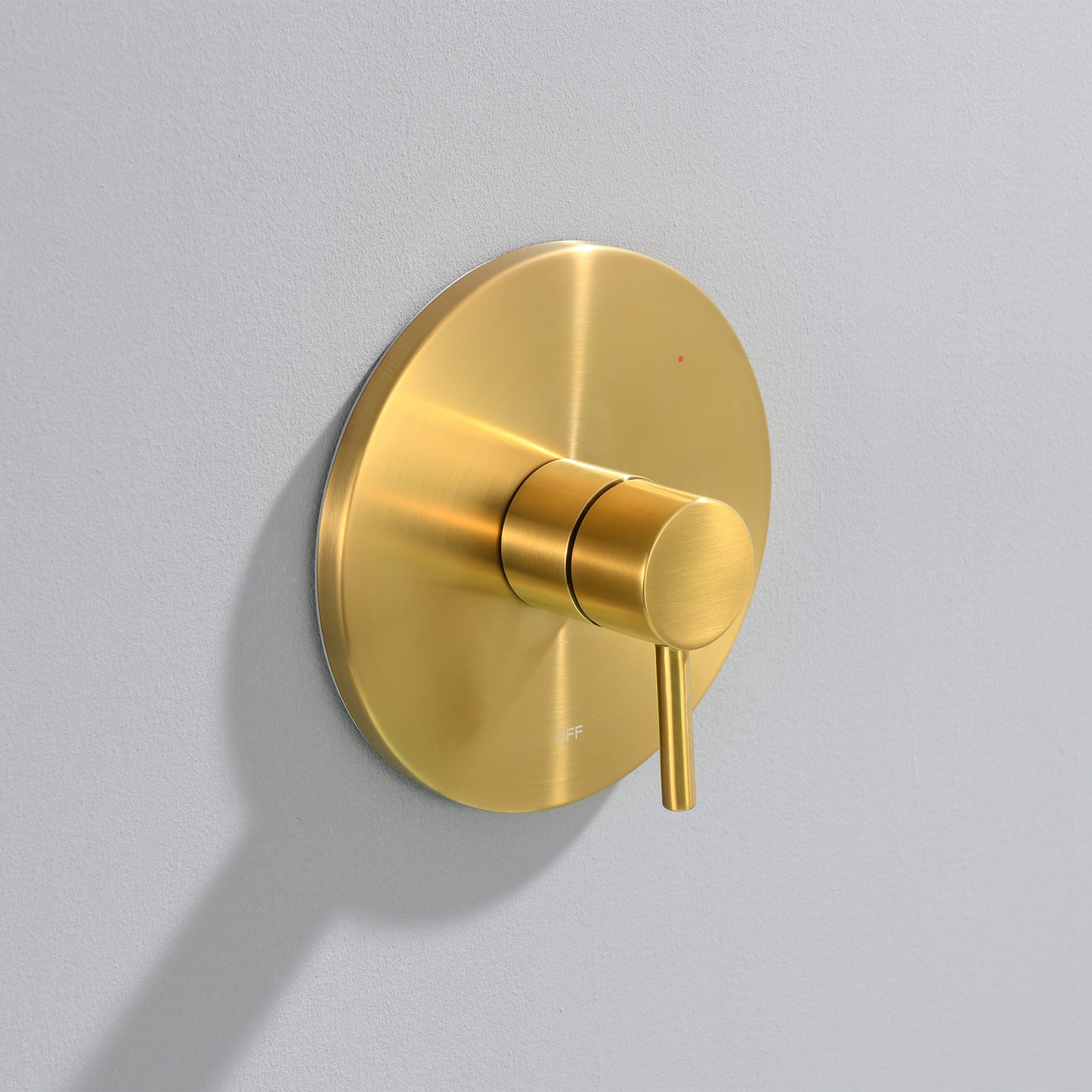 SS-B02-TG Single Handle 1-Spray Shower Faucet 1.8 GPM with Pressure Balance, Anti Scald in Brushed Gold (Valve Included)