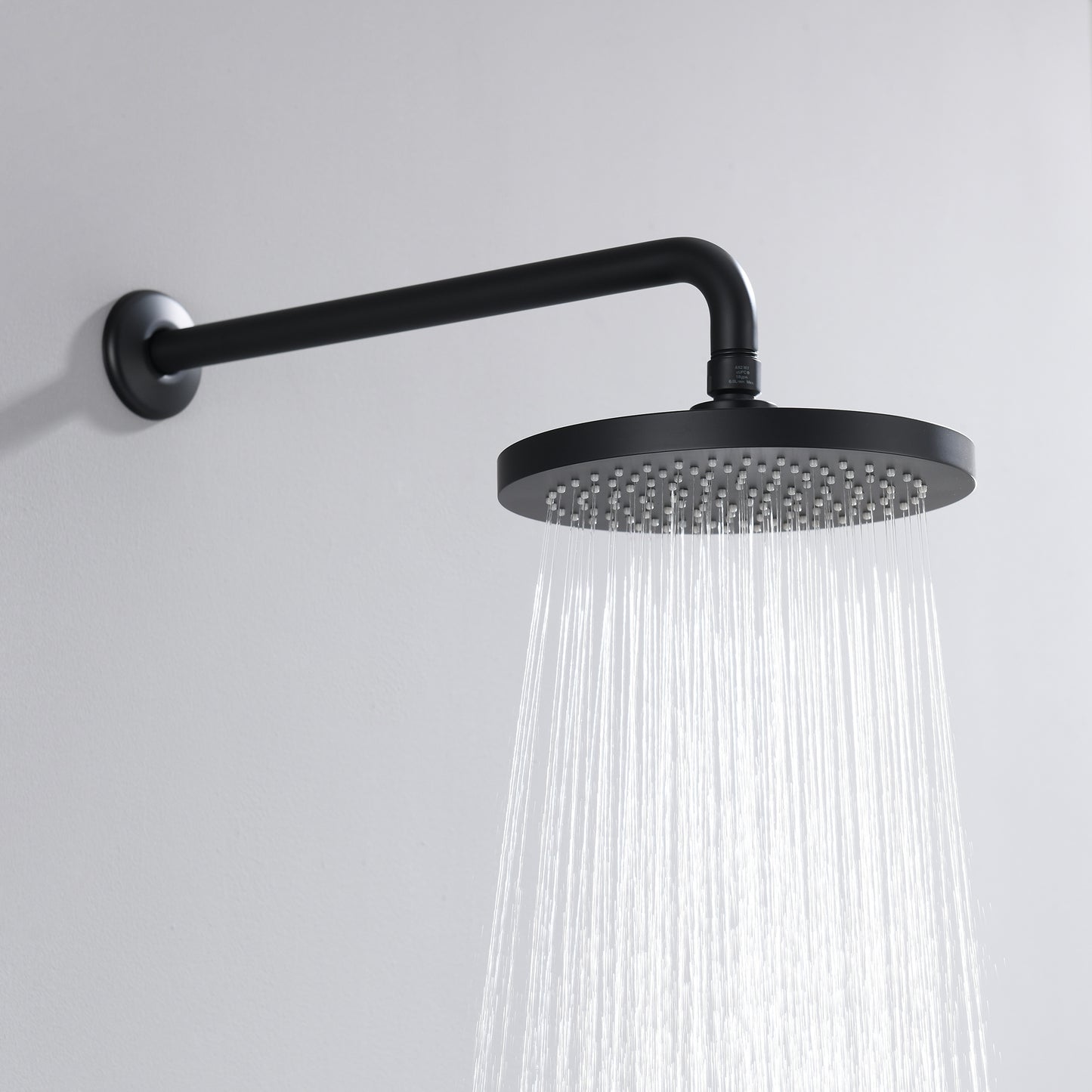 SS-B02-TM Single Handle 1-Spray Shower Faucet 1.8 GPM with Pressure Balance, Anti Scald in Matte Black (Valve Included)