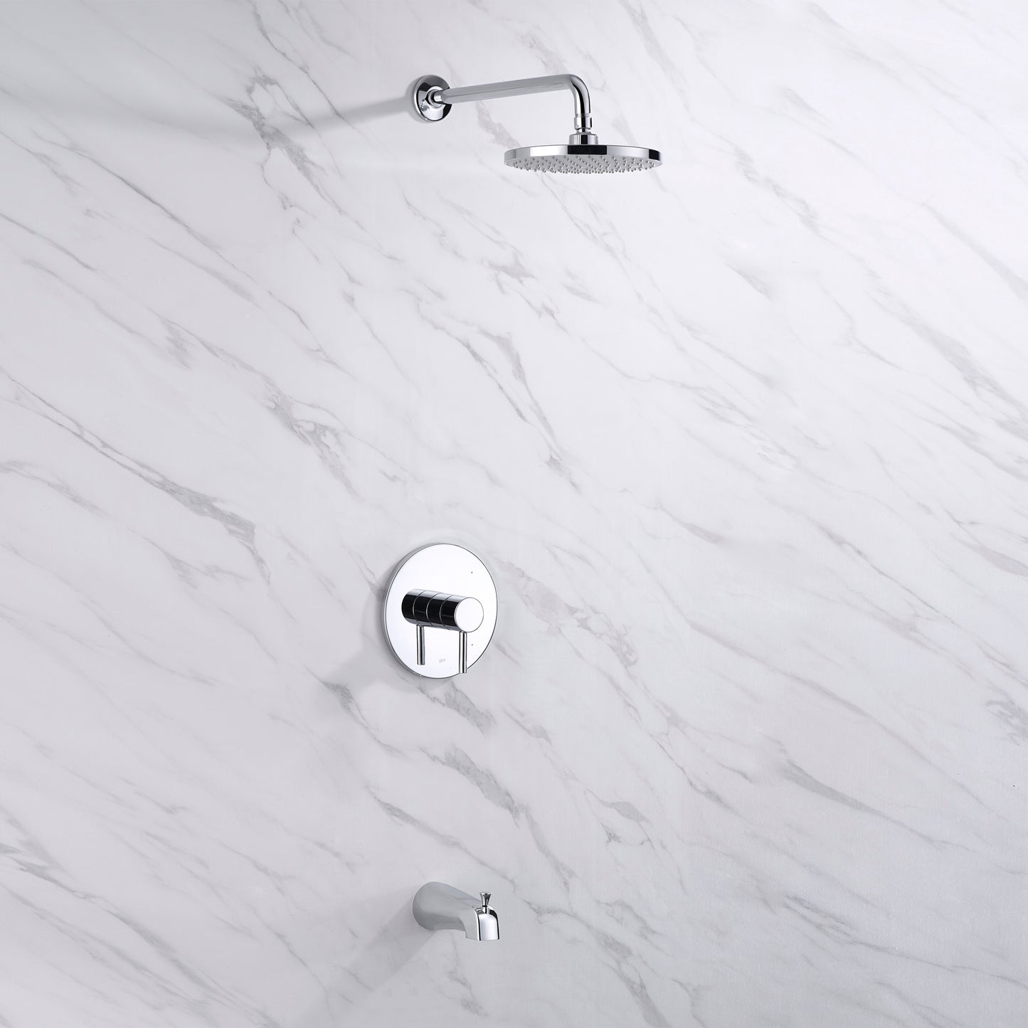 SS-C01-TC Single-Handle 1-Spray Bathtub and Shower Faucet with Valve in Chrome (Valve Included)