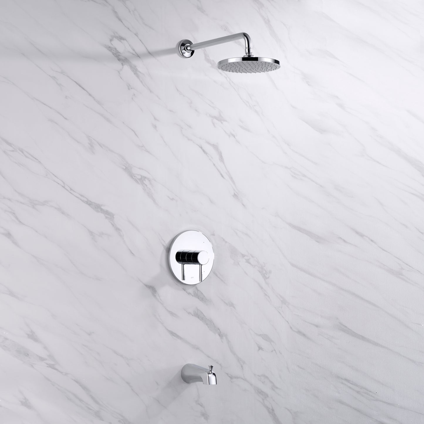 SS-C01-TC Single-Handle 1-Spray Bathtub and Shower Faucet with Valve in Chrome (Valve Included)
