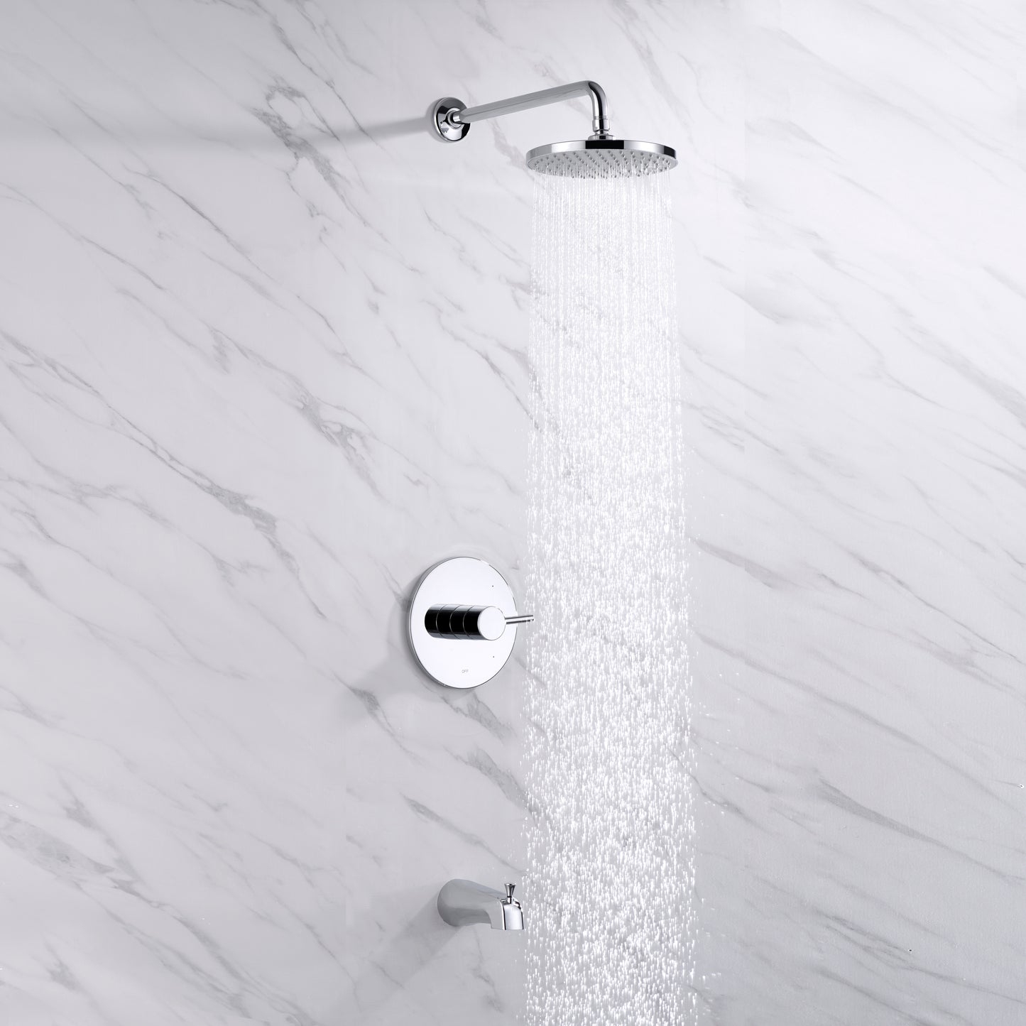 SS-C01-TC Single-Handle 1-Spray Bathtub and Shower Faucet with Valve in Chrome (Valve Included)