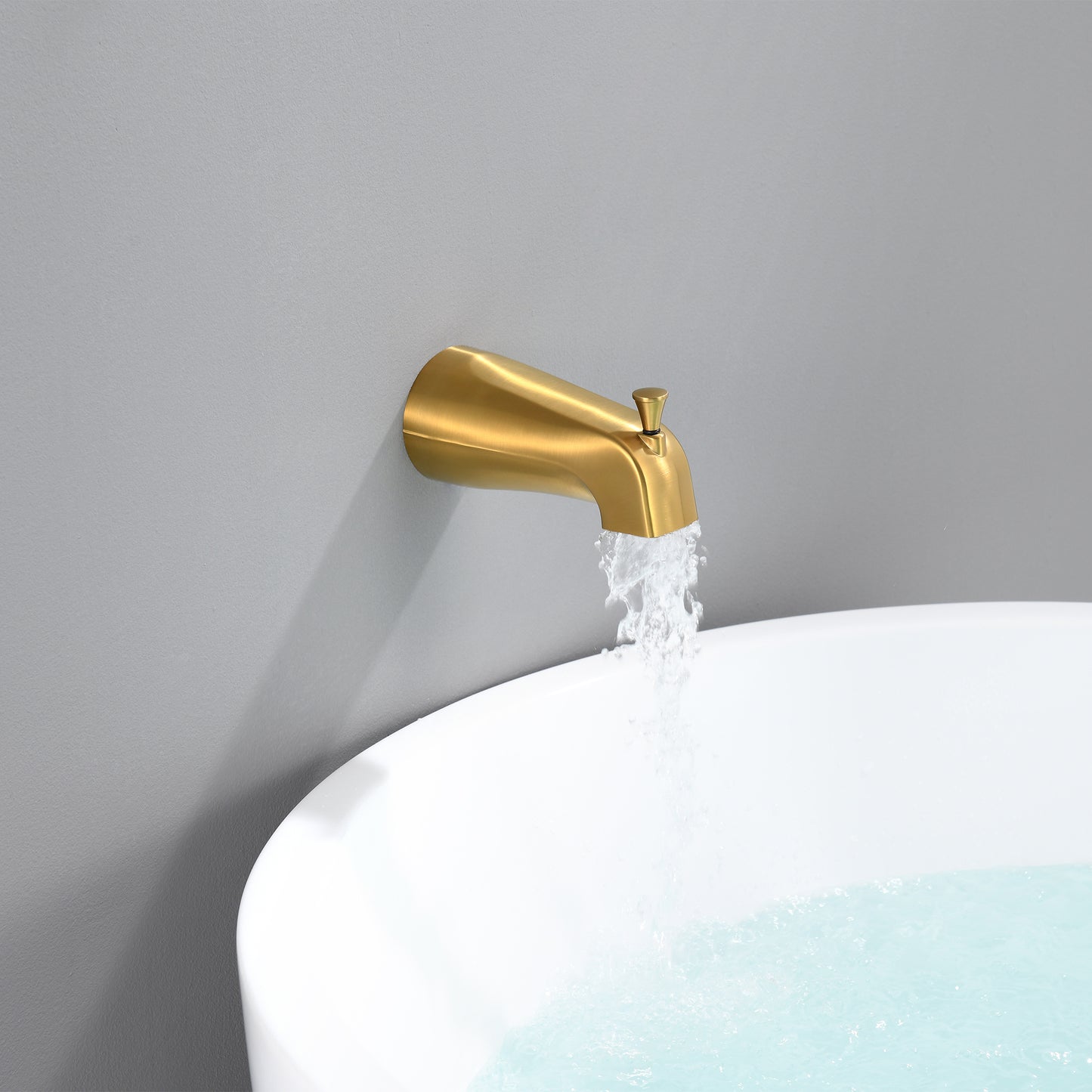 SS-C02-TG Single-Handle 1-Spray Tub and Shower Faucet 1.8 GPM with Valve in Brushed Gold (Valve Included)