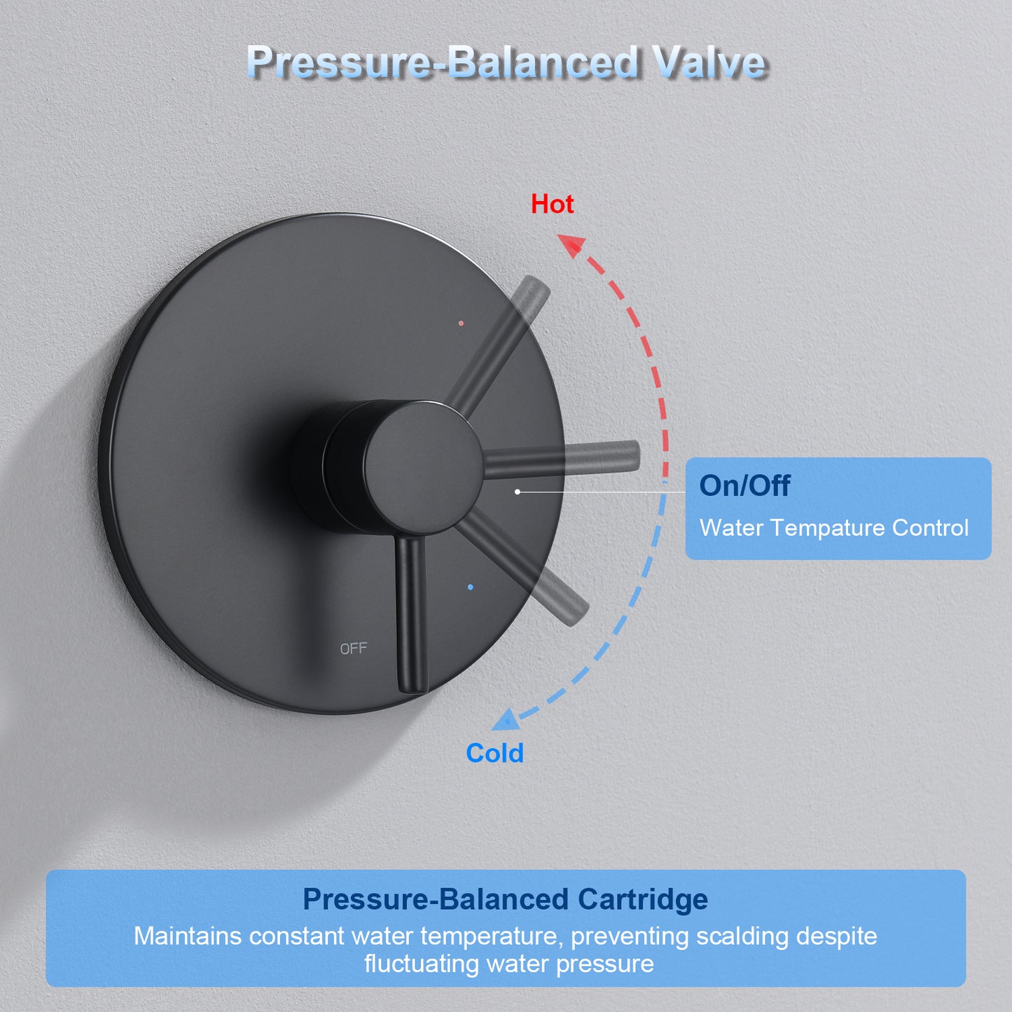 SS-C02-TM Single-Handle 1-Spray Tub and Shower Faucet 1.8 GPM with Valve in Matte Black (Valve Included)