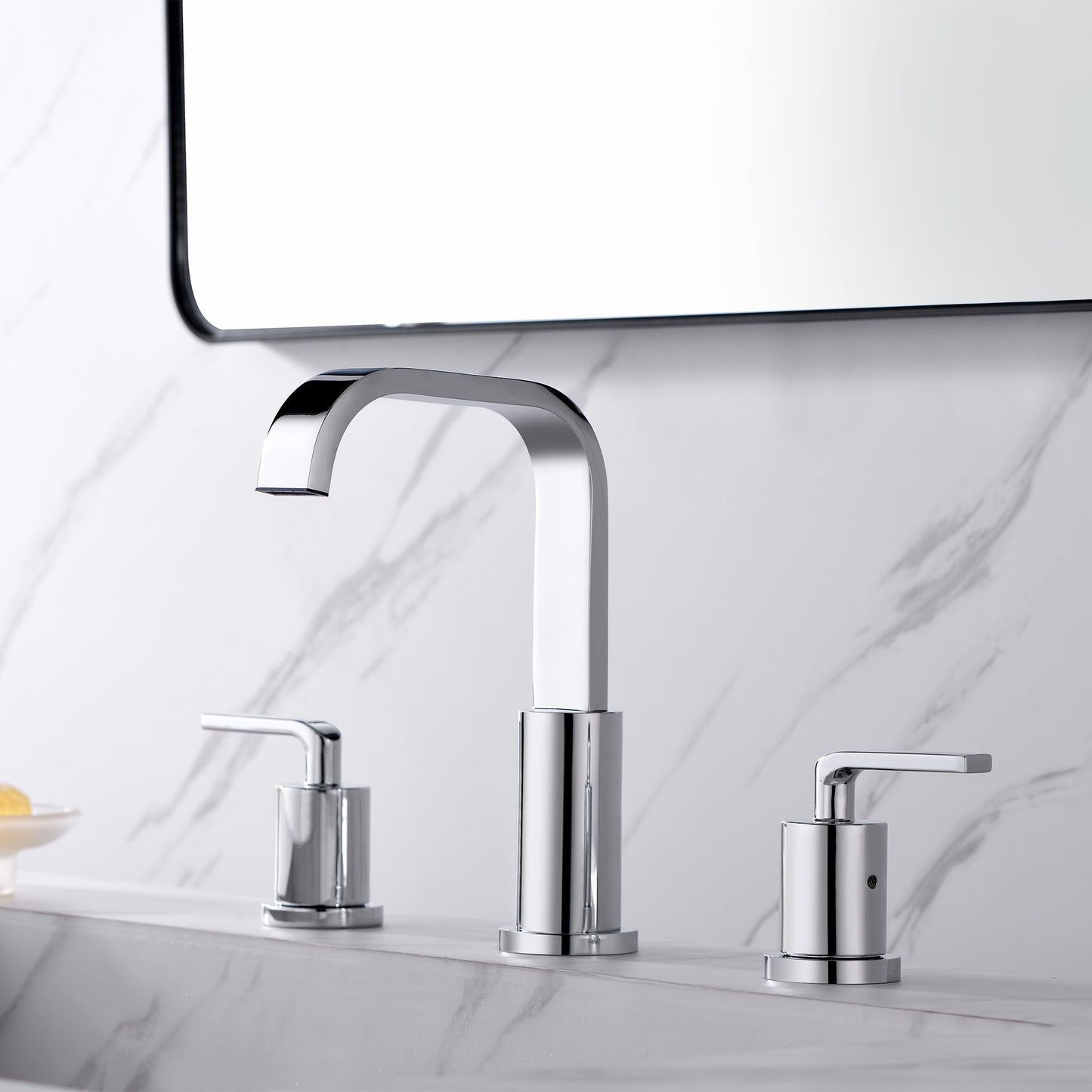 WSP03-TC Contemporary 8 in. Widespread 2-Handle Bathroom Faucet with Pop-Up Drain in Chrome