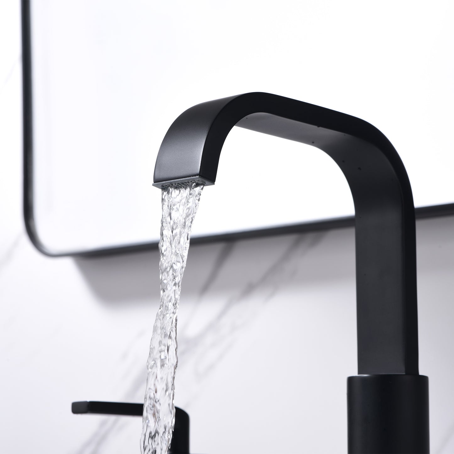 WSP03-TM Contemporary 8 in. Widespread 2-Handle Bathroom Faucet with Pop-Up Drain in Matte Black
