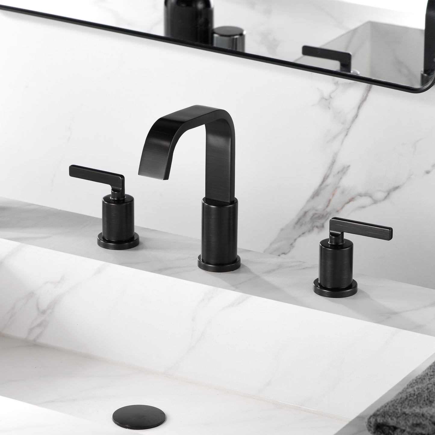 WSP04-TO Contemporary 8 in. Widespread 2-Handle Bathroom Faucet in Oil Rubbed Bronze