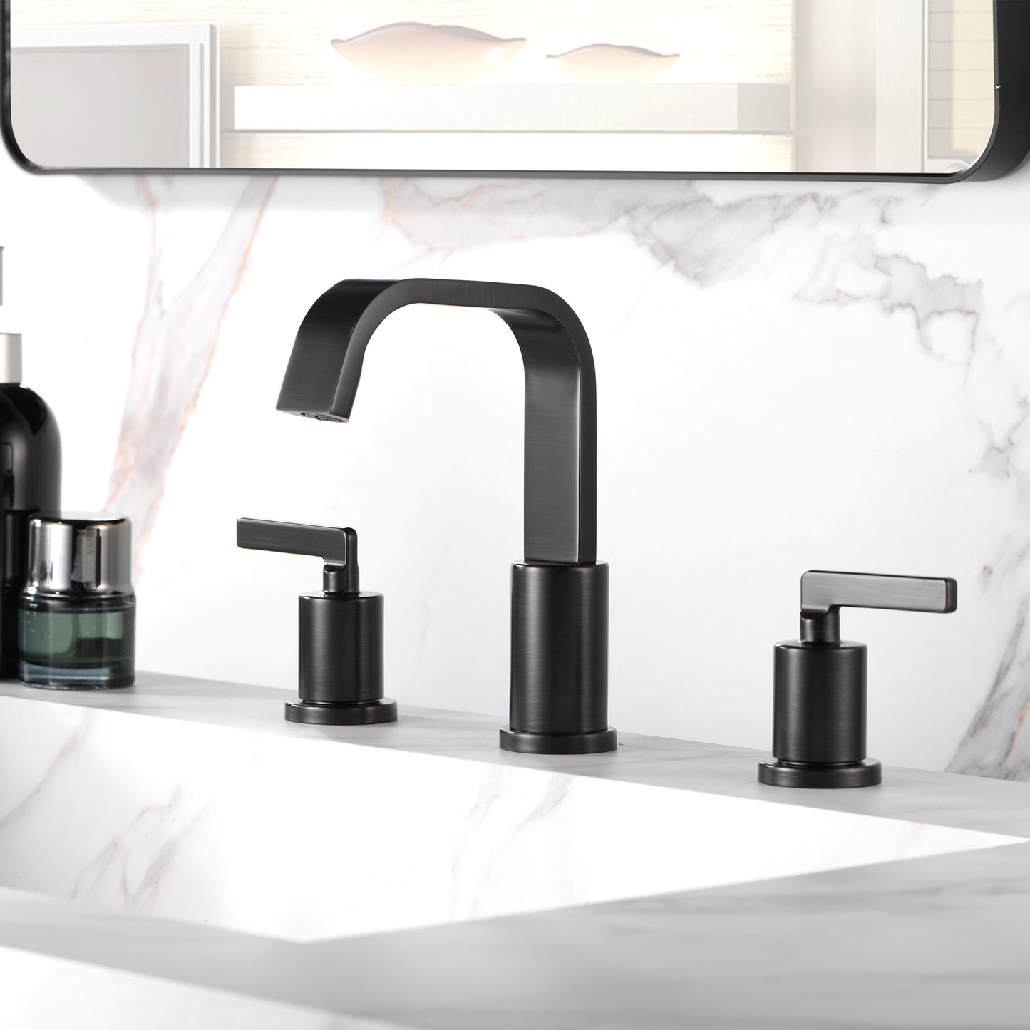 WSP04-TO Contemporary 8 in. Widespread 2-Handle Bathroom Faucet in Oil Rubbed Bronze
