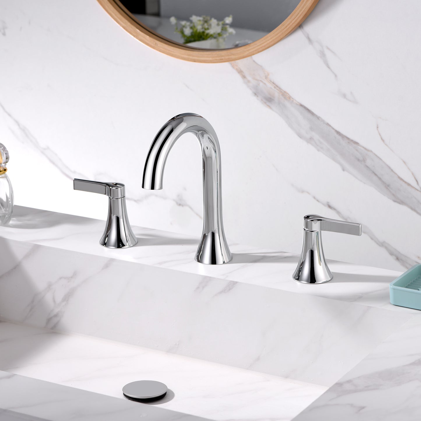 WSP11-TC Contemporary 8 in. Widespread 2-Handle Bathroom Faucet in Chrome