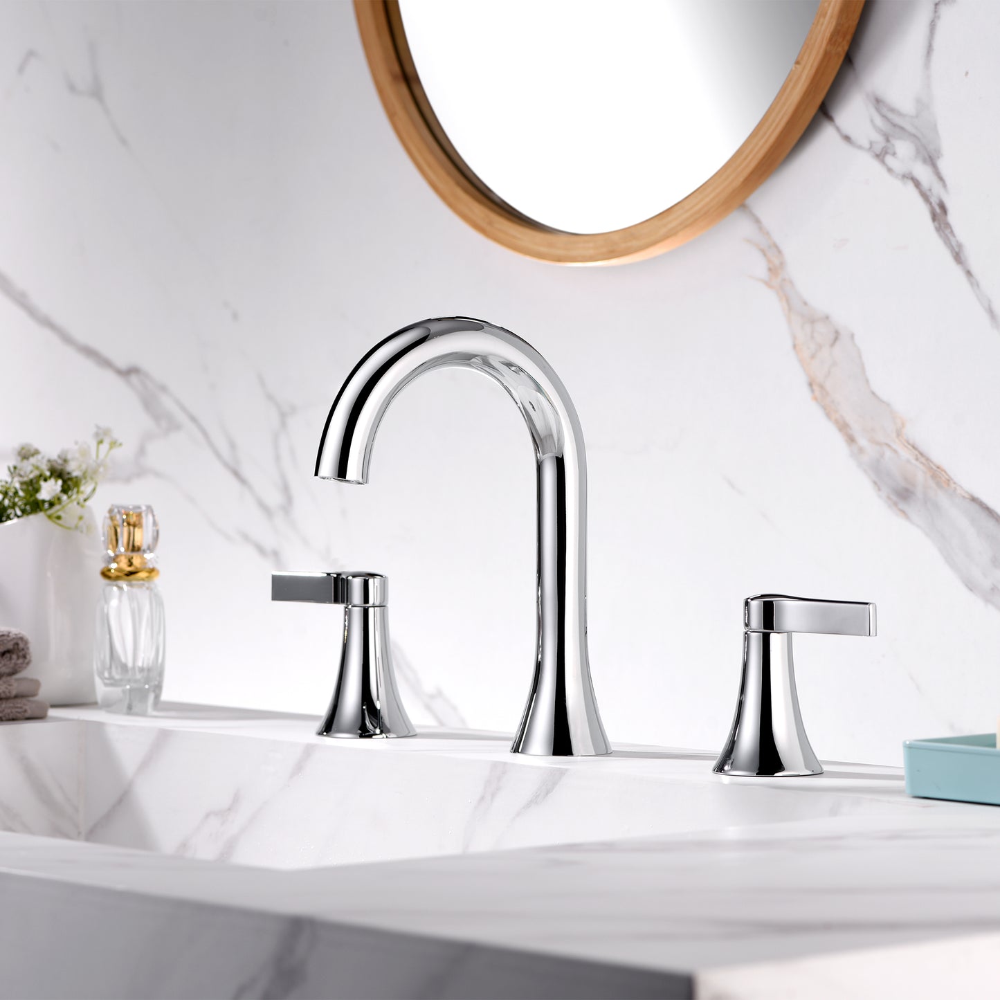 WSP11-TC Contemporary 8 in. Widespread 2-Handle Bathroom Faucet in Chrome