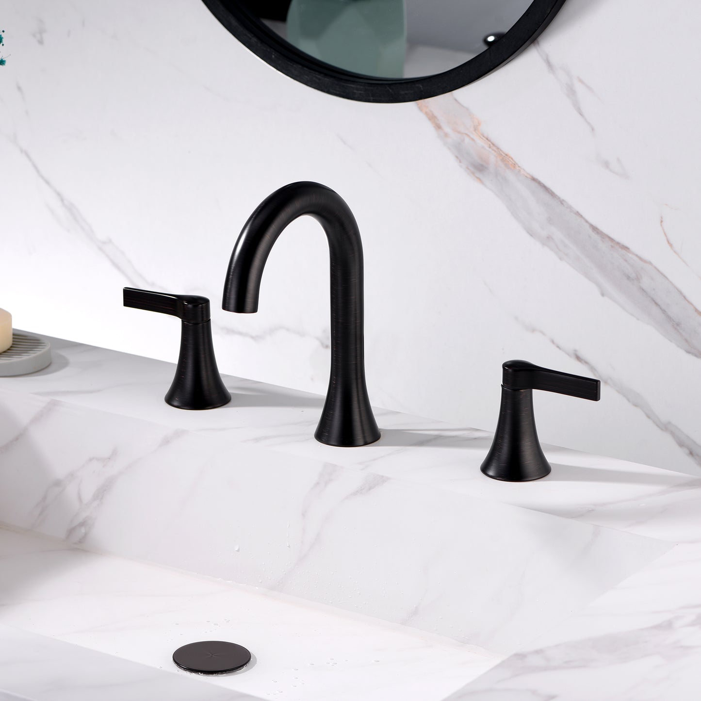 WSP11-TO Contemporary 8 in. Widespread 2-Handle Bathroom Faucet in Oil Rubbed Bronze