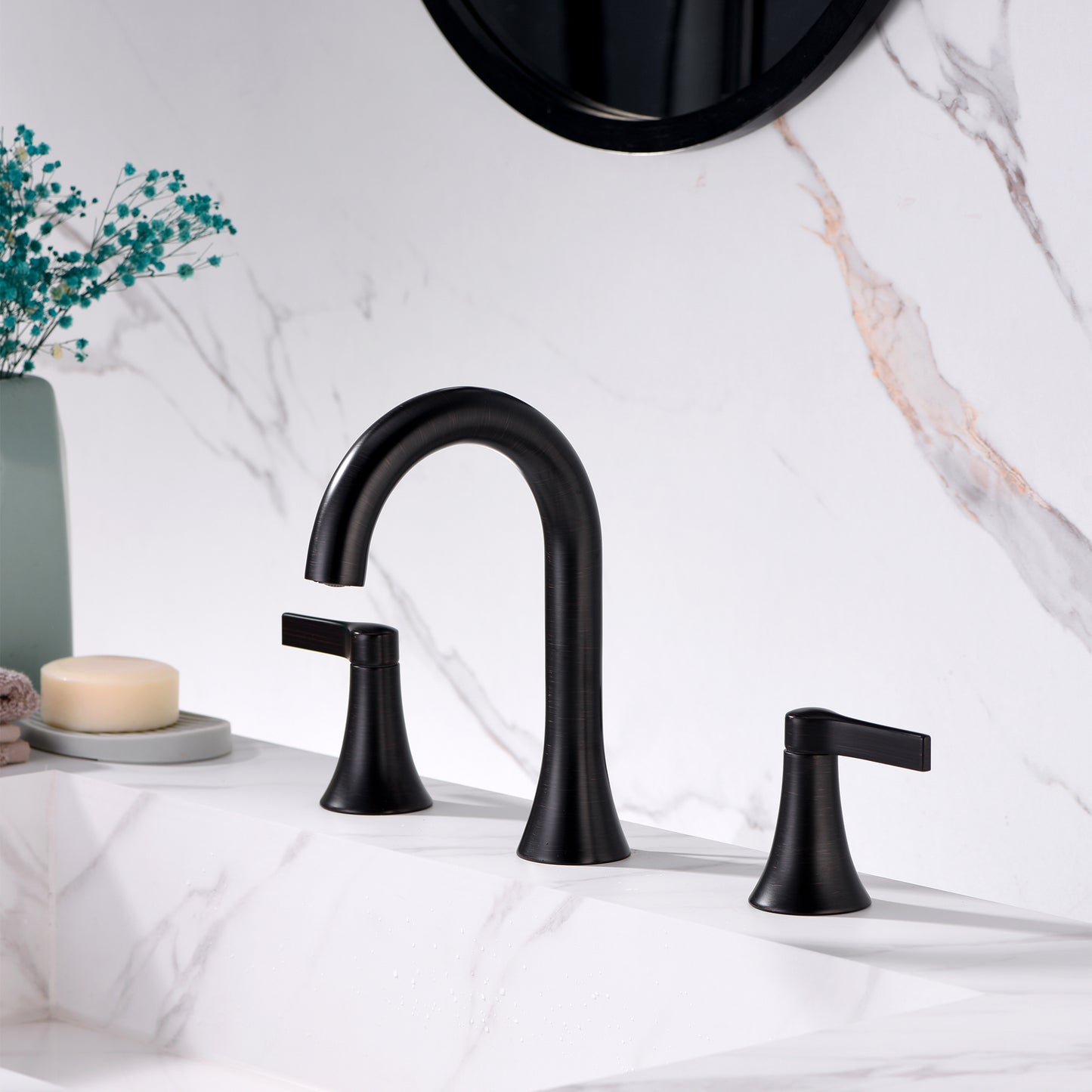WSP11-TO Contemporary 8 in. Widespread 2-Handle Bathroom Faucet in Oil Rubbed Bronze