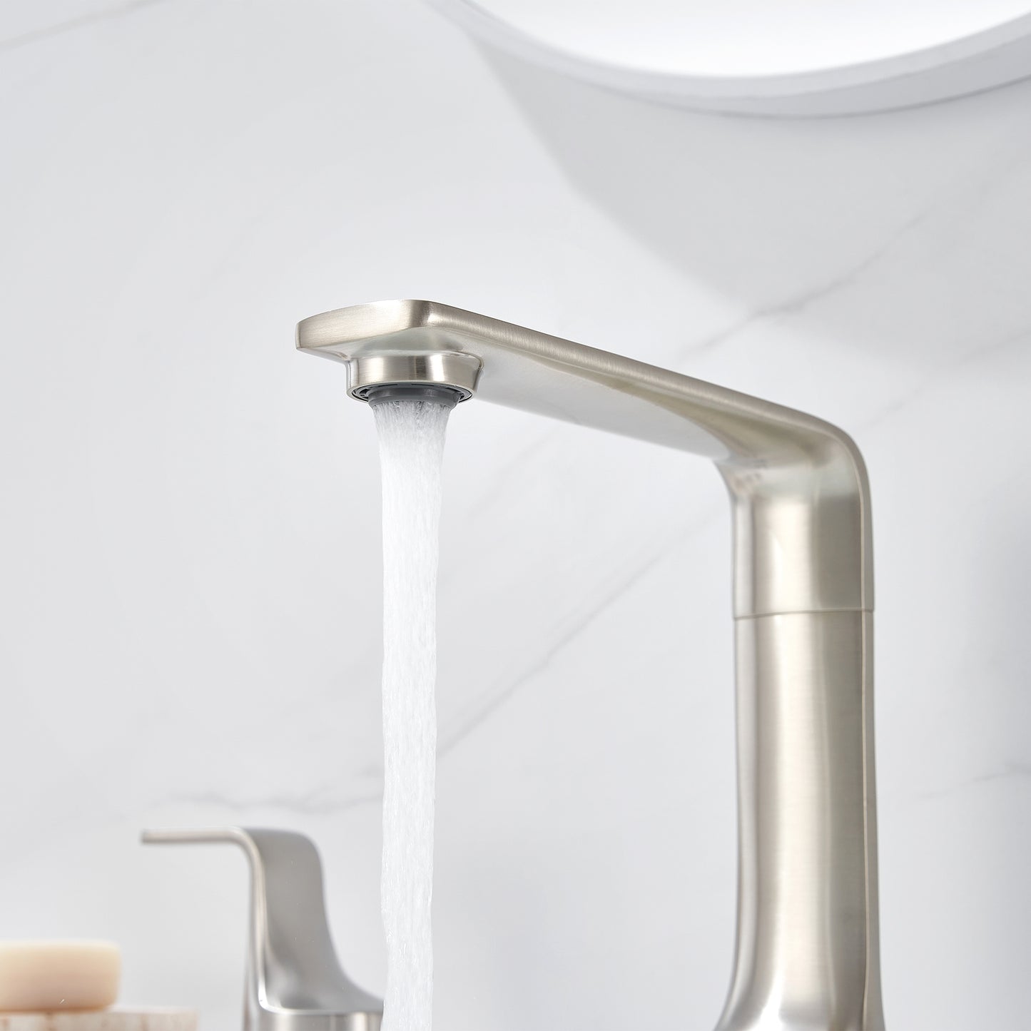 Varen WSP15-TB 8 in. Widespread 2-Handle Bathroom Faucet in Brushed Nickel