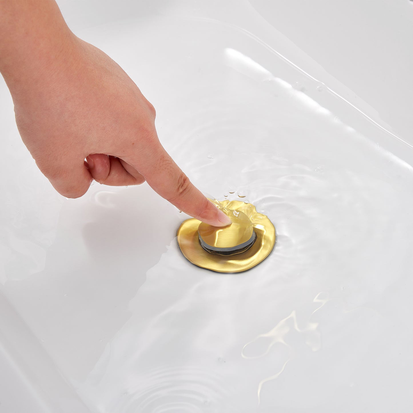 Varen WSP15-TG 8 in. Widespread 2-Handle Bathroom Faucet in Brushed Gold