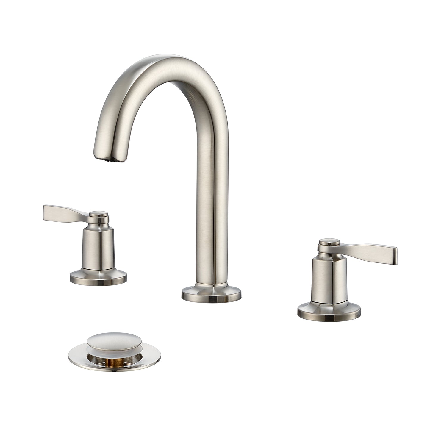 Larko WSP18-TB 8 in. Widespread 2-Handle Bathroom Faucet in Brushed Nickel