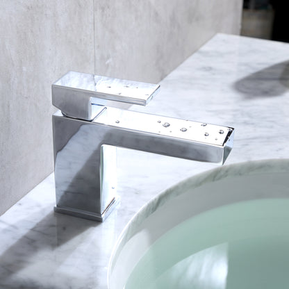 BSH05-SC Single Hole Single-Handle Bathroom Faucet with drain in Chrome