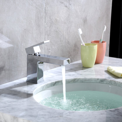 BSH05-SC Single Hole Single-Handle Bathroom Faucet with drain in Chrome