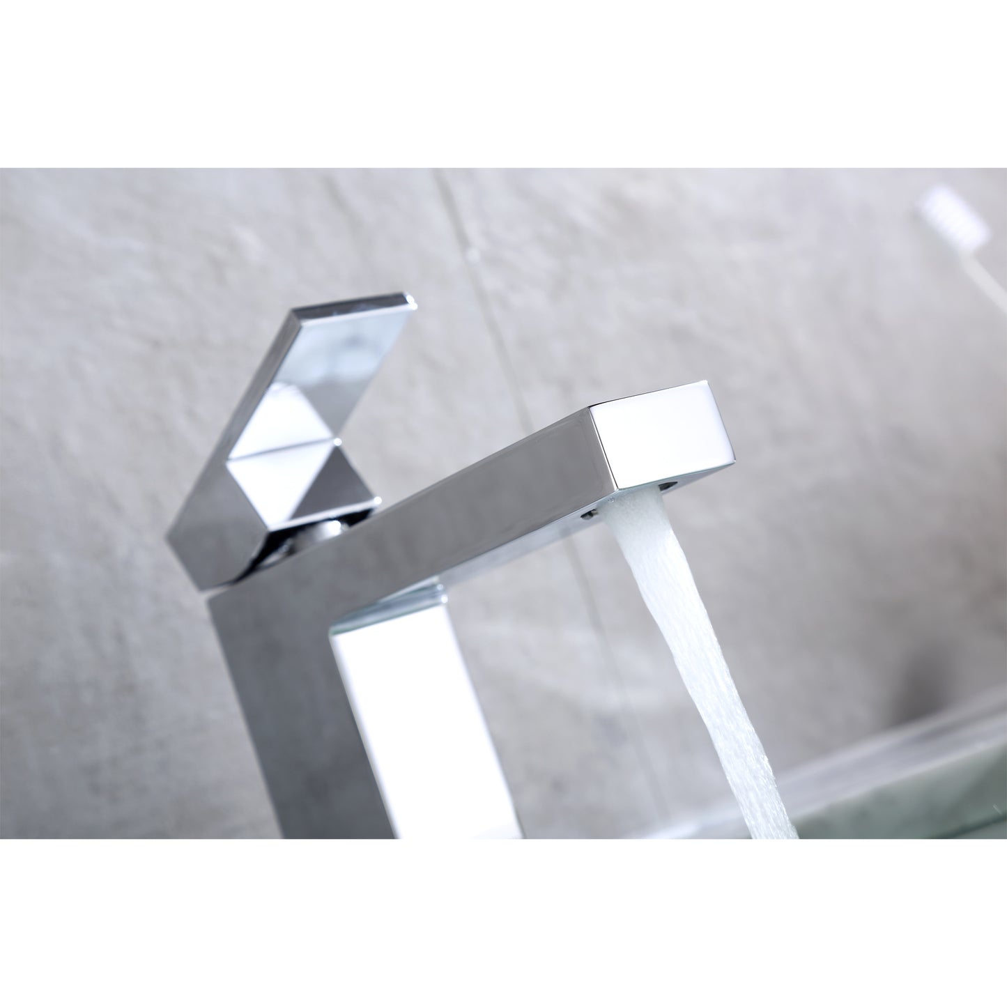 BSH05-SC Single Hole Single-Handle Bathroom Faucet with drain in Chrome