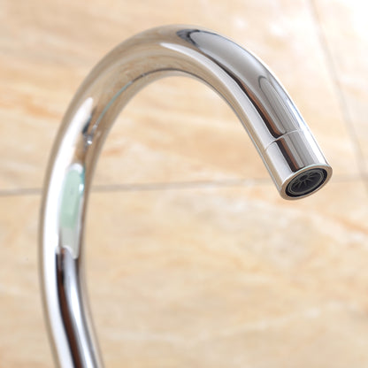 FTF01-TC Modern Freestanding Single-Handle Floor-Mount Roman Tub Faucet Filler with Hand Shower in Chrome