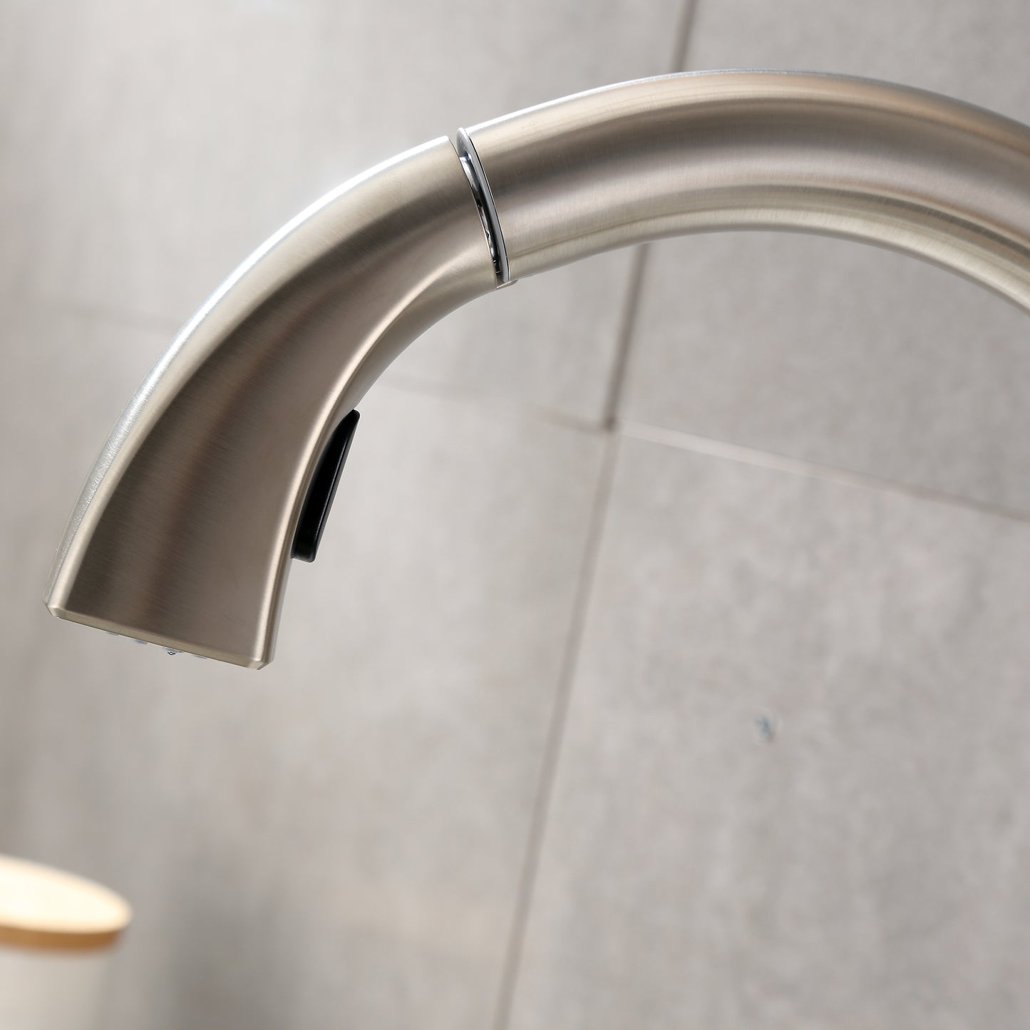 KTS20-TB Single-Handle Pull-Down Sprayer Kitchen Faucet with 2-Function Spray Head 359 in Brushed Nickel
