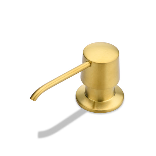 SC04-TG Countertop Deck-Mount Metal Soap and Lotion Dispenser in Brushed Gold