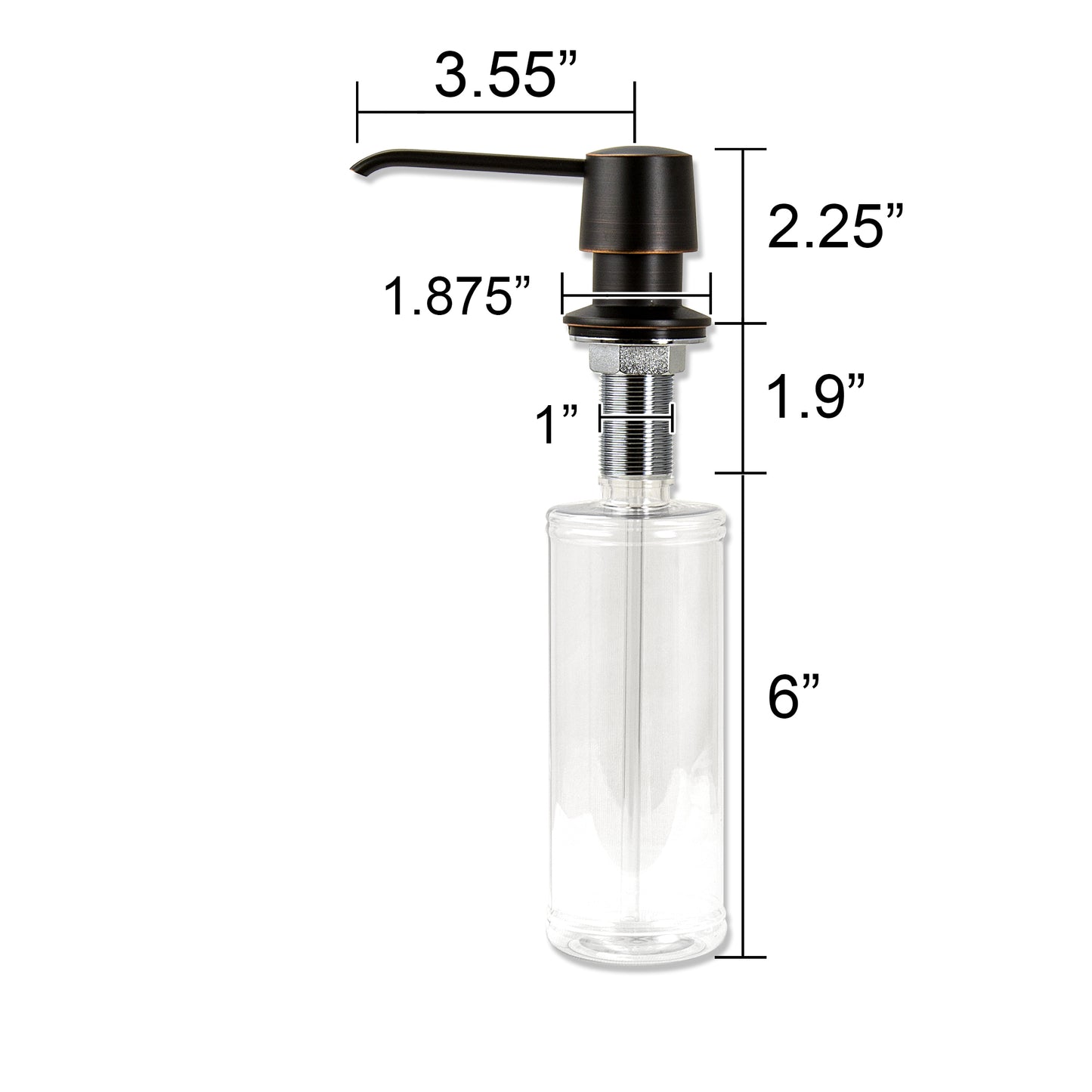 SC04-TO Countertop Deck-Mount Metal Soap and Lotion Dispenser in Oil Rubbed Bronze