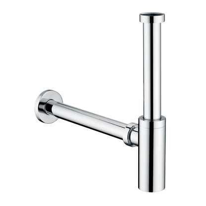 BPT01-C Designer 1-1/4 in. Brass Round Bottle Trap in Chrome