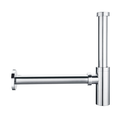 BPT01-C Designer 1-1/4 in. Brass Round Bottle Trap in Chrome