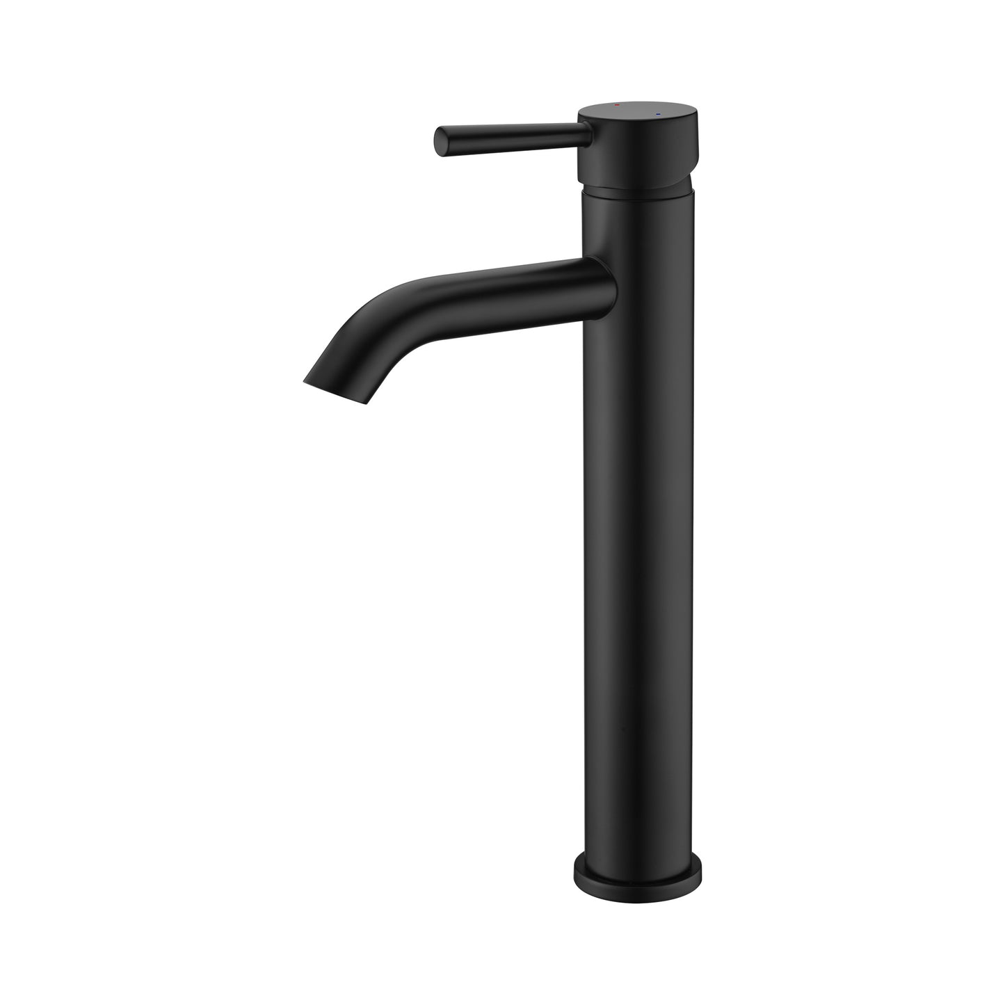 Raphral BSH03-TM Single Hole Single-Handle Vessel Bathroom Faucet with Drain in Matte Black