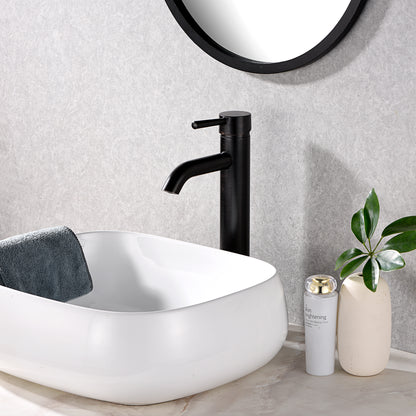Raphral BSH03-TO Single Hole Single-Handle Vessel Bathroom Faucet with Drain in Oil Rubbed Bronze