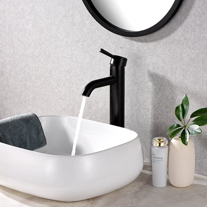 Raphral BSH03-TO Single Hole Single-Handle Vessel Bathroom Faucet with Drain in Oil Rubbed Bronze