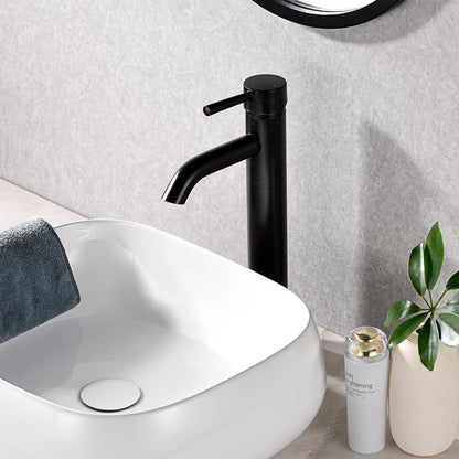 Raphral BSH03-TO Single Hole Single-Handle Vessel Bathroom Faucet with Drain in Oil Rubbed Bronze