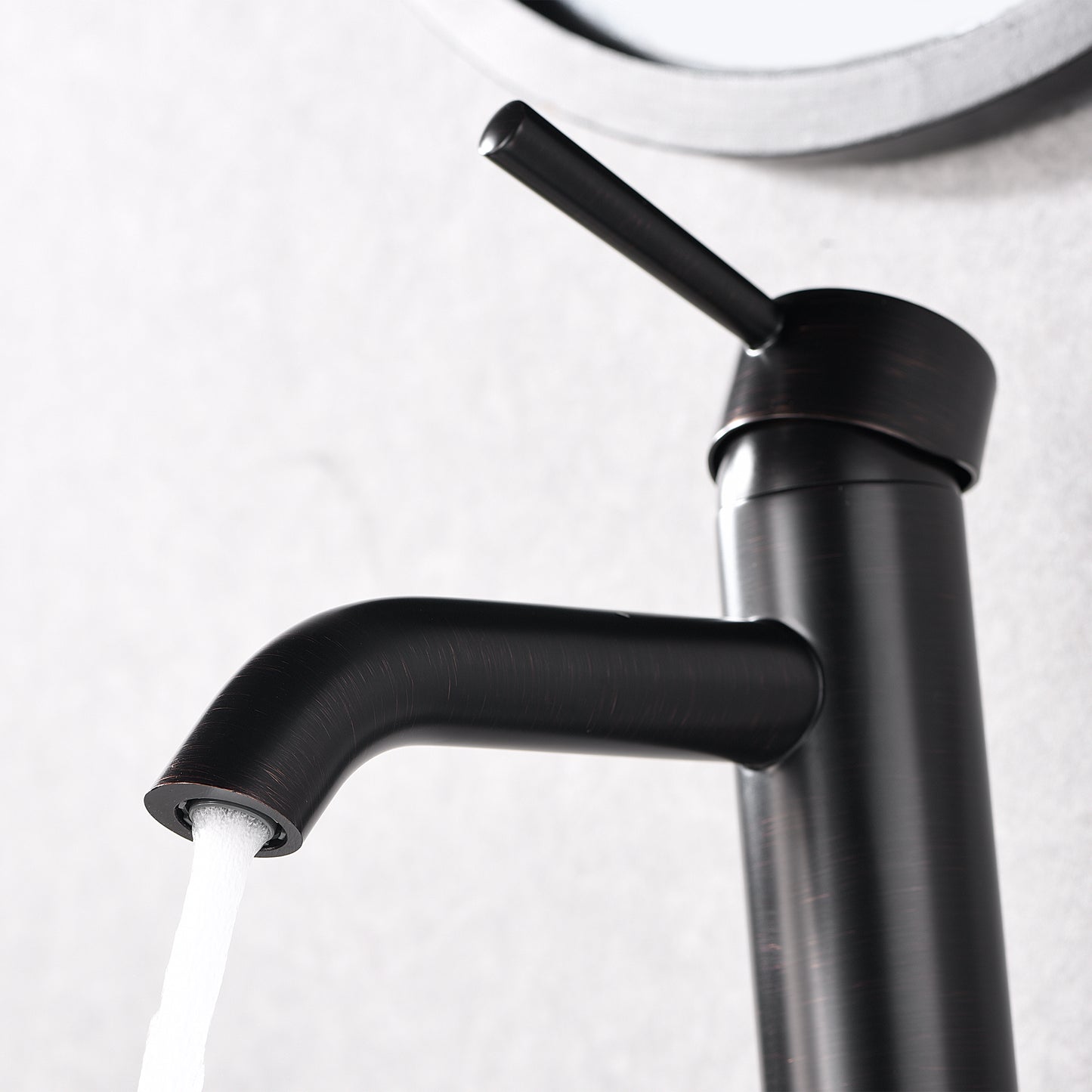 Raphral BSH03-TO Single Hole Single-Handle Vessel Bathroom Faucet with Drain in Oil Rubbed Bronze