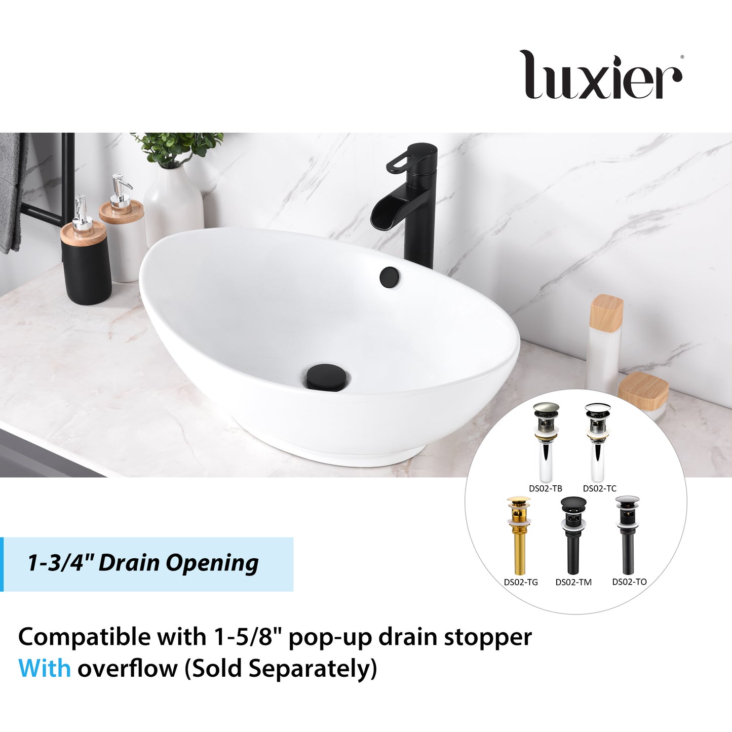 CS-004 Oval Bathroom Ceramic Vessel Sink Art Basin in White