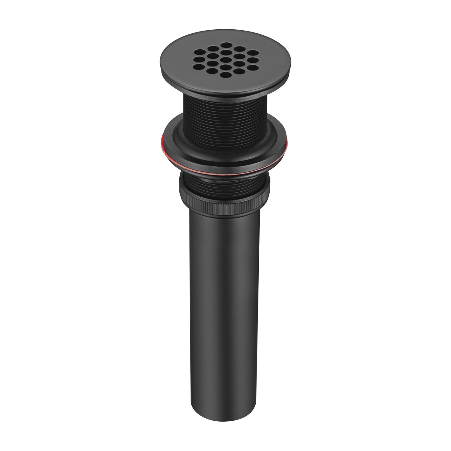 DS05-TM 1-1/2 in. Brass Bathroom and Vessel Sink Grid Drain Stopper Strainer with No Overflow in Matte Black