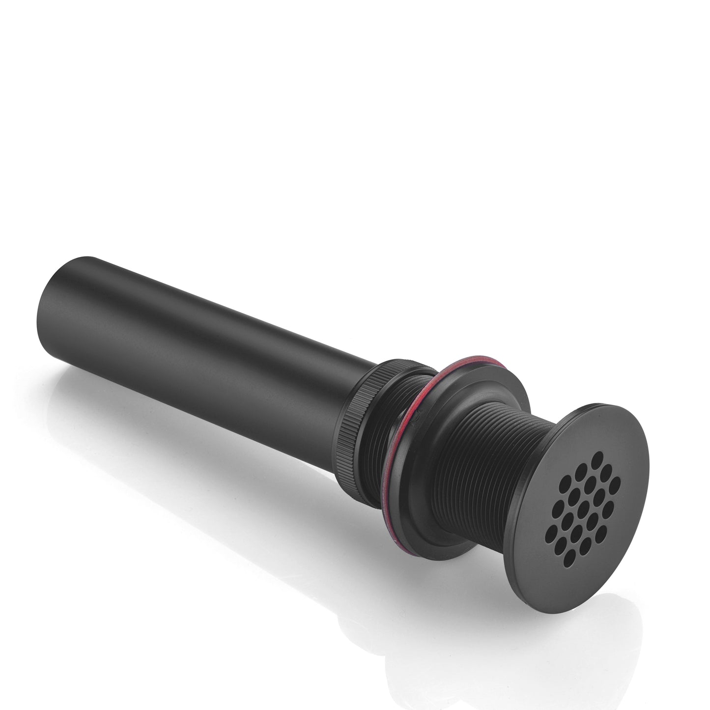 DS05-TM 1-1/2 in. Brass Bathroom and Vessel Sink Grid Drain Stopper Strainer with No Overflow in Matte Black