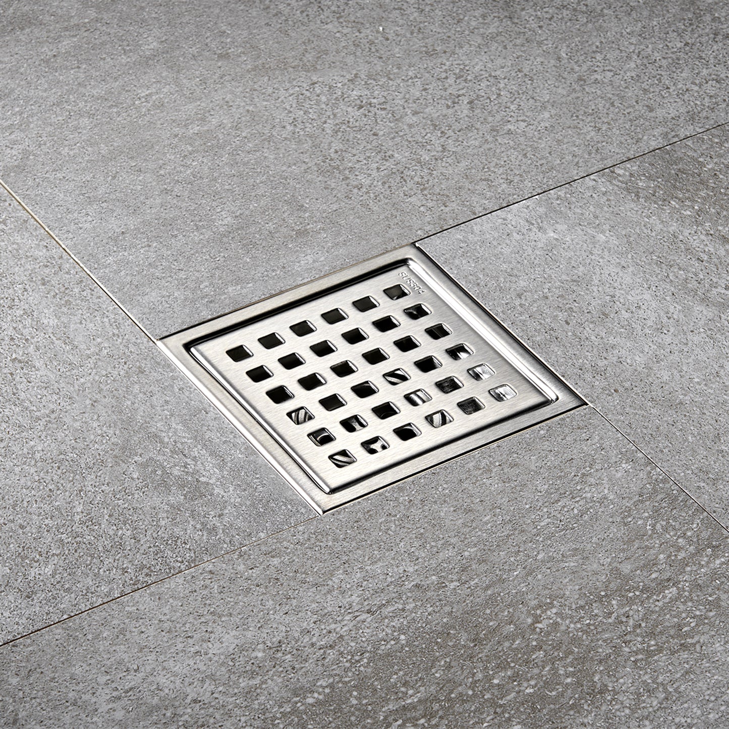 FD01-4-TB 4 in. x 4 in. Stainless Steel Square Shower Floor Drain in Stainless Steel
