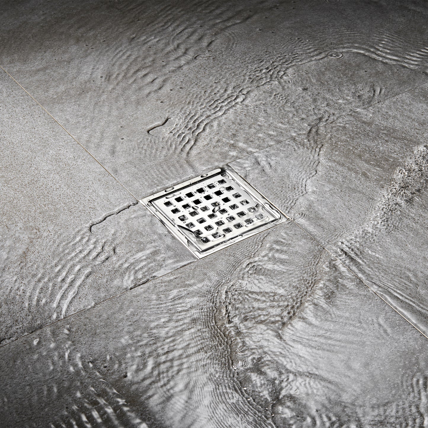 FD01-4-TB 4 in. x 4 in. Stainless Steel Square Shower Floor Drain in Stainless Steel