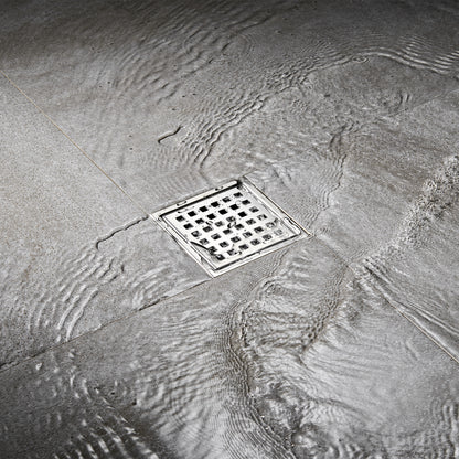 FD01-4-TB 4 in. x 4 in. Stainless Steel Square Shower Floor Drain in Stainless Steel