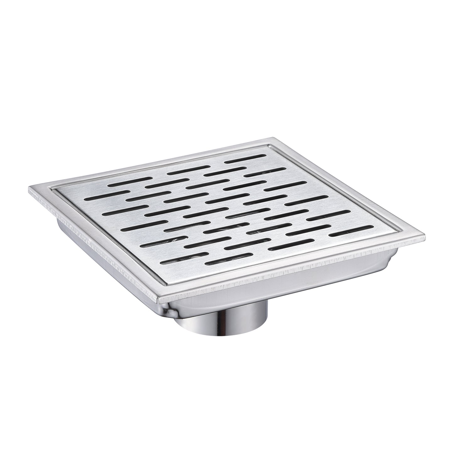 FD02-6-TB 6 in. x 6 in. Stainless Steel Square Shower Floor Drain in Stainless Steel