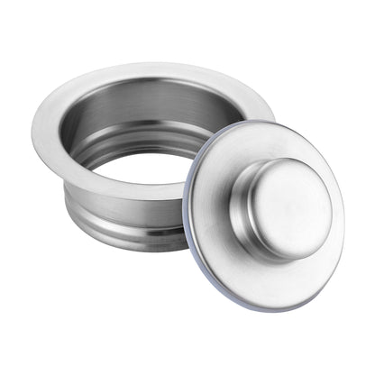 GD01-B Kitchen Sink Garbage Disposal Flange and Stopper in Brushed Stainless Steel
