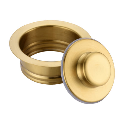 GD01-G Kitchen Sink Garbage Disposal Flange and Stopper in Brushed Gold