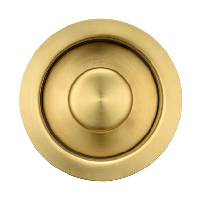 GD01-G Kitchen Sink Garbage Disposal Flange and Stopper in Brushed Gold