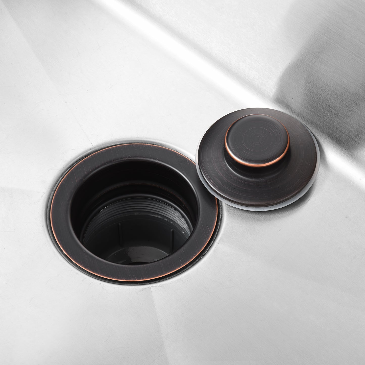 GD01-O Kitchen Sink Garbage Disposal Flange and Stopper in Oil Rubbed Bronze