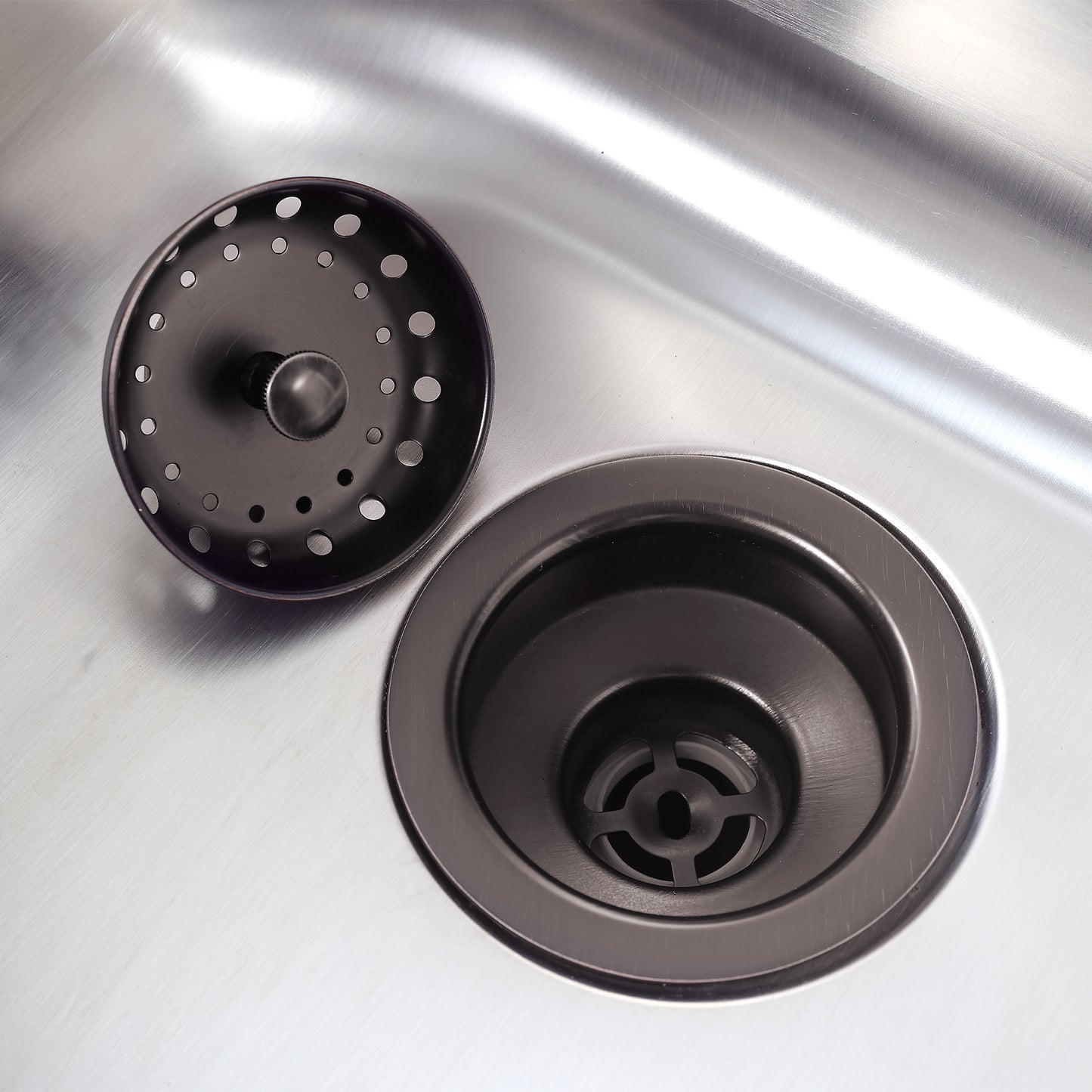 KS01-O 3-1/2 in. Drop-In Kitchen or Bar Sink Basket Strainer in Oil Rubbed Bronze