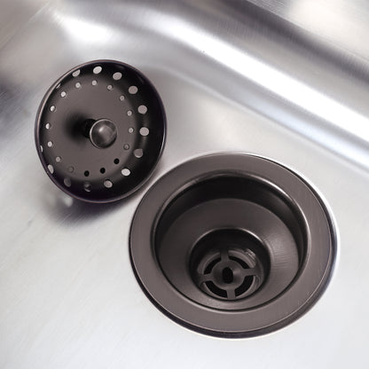 KS01-O 3-1/2 in. Drop-In Kitchen or Bar Sink Basket Strainer in Oil Rubbed Bronze